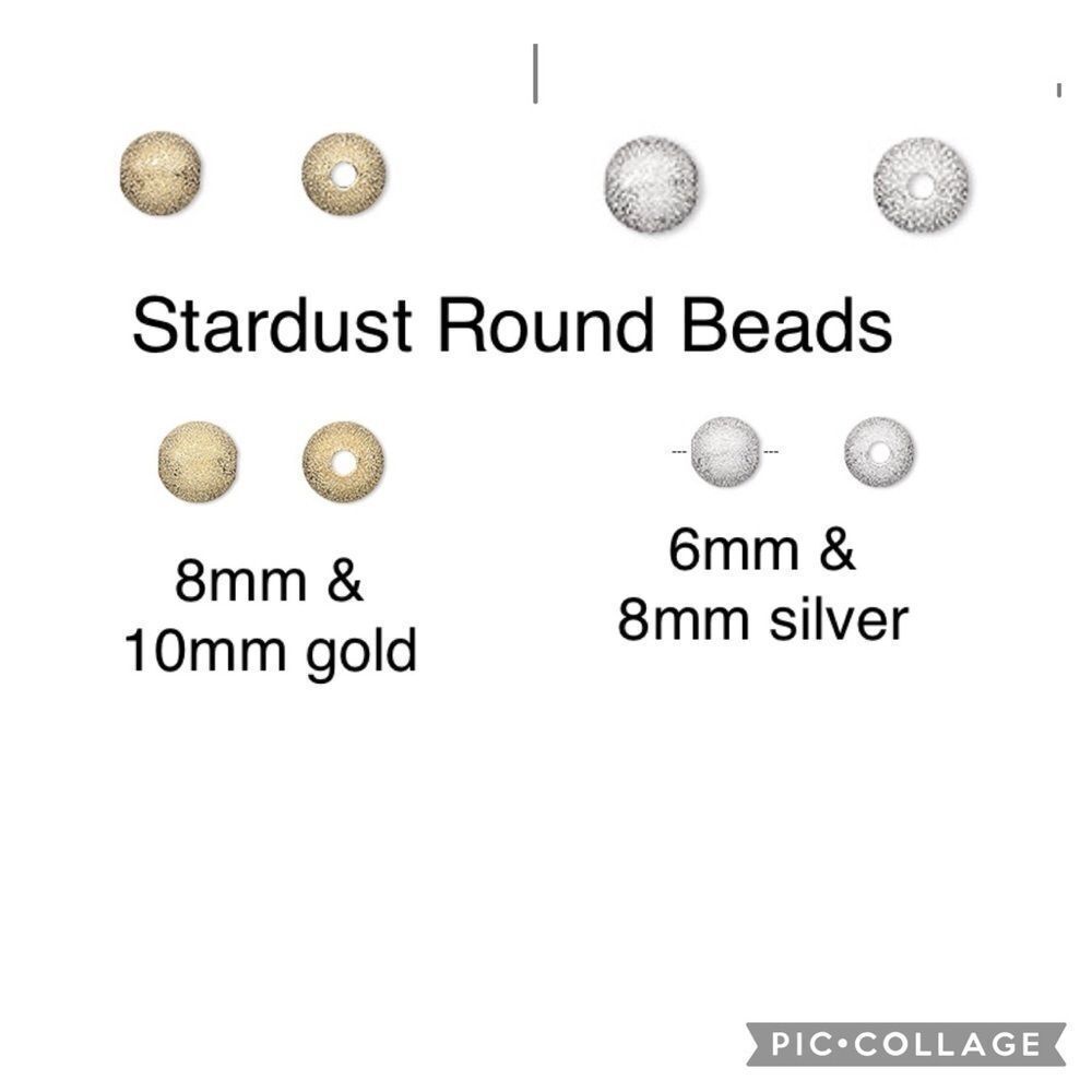 Fire Mountain Gems Stardust Round Beads BEAUTIFUL